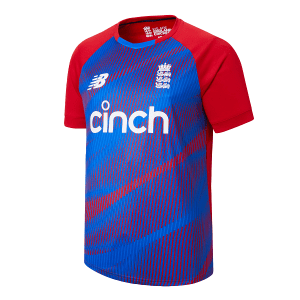 New Balance 2020/21 England Cricket Junior T20 Replica Shirt J14