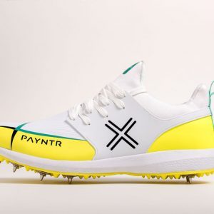 Payntr X Mk 3 White/Yellow Spike Junior Shoe