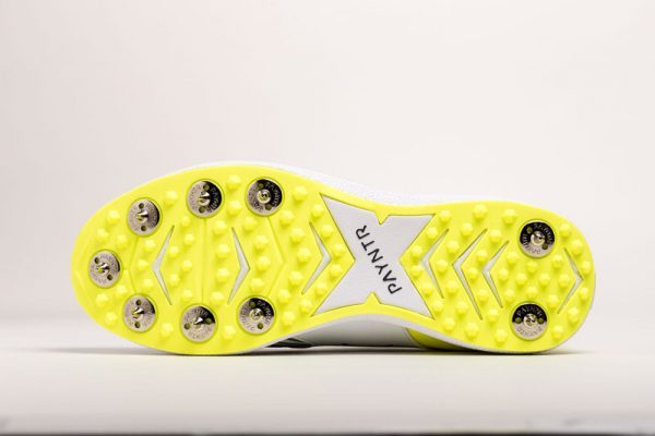 Payntr X Mk 3 White/Yellow Spike Junior Shoe