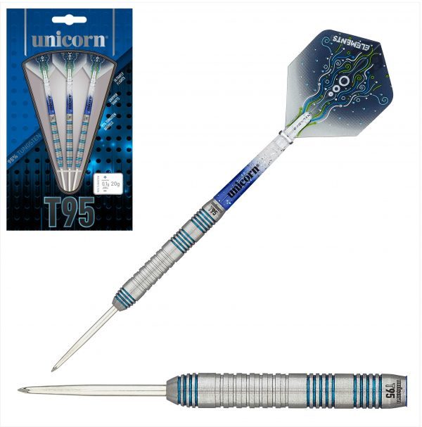 Unicorn T95 Core XL Blue Model 2 Tungsten Darts