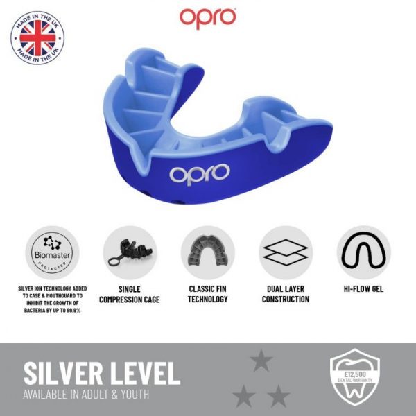 Opro Silver Mouth Guard Clear - Image 3