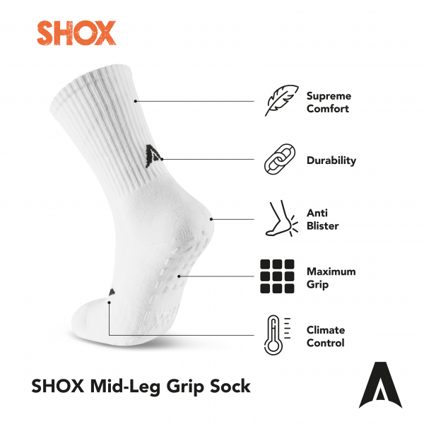Atak SHOX Mid-Leg Grip Sock - Image 2